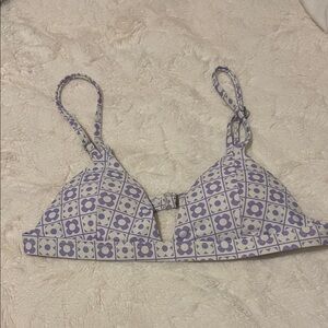 Princess Polly Lavender Patterned Bikini Top